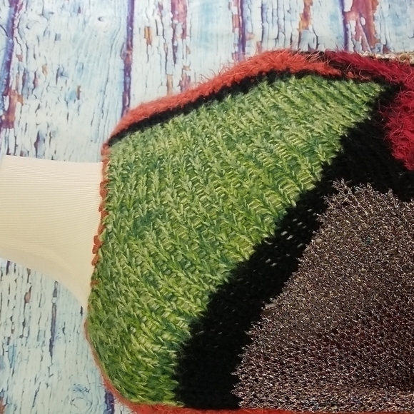 𝅺grifflin Paris multi knit sweater size S/M - Picture 2 of 12